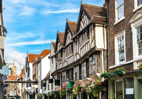 Casas tradicionales en York, Inglaterra — Foto de Stock