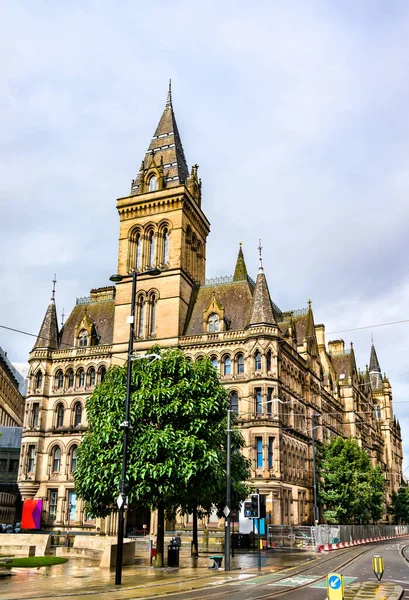 Manchester Town Hall na Inglaterra — Fotografia de Stock