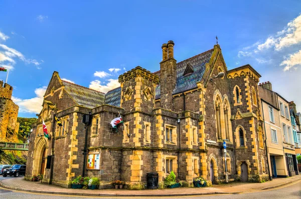 Conwy Guildhall in Wales — Stock Photo, Image