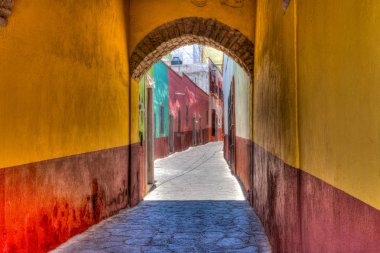 Zacatecas - Alley way old town clipart