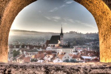 Cesky Krumlov kilise görünümü