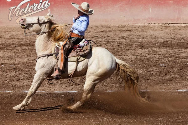 Mexická Rodeo Nebo Charreada — Stock fotografie