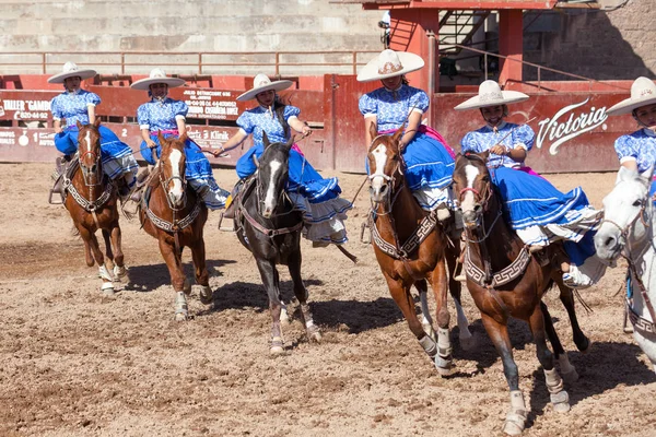 Mexická Rodeo Nebo Charreada — Stock fotografie