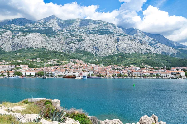 Πόλη της Makarska, Makarska Riviera, Αδριατική, Δαλματία, Κροατία — Φωτογραφία Αρχείου