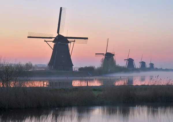 Kinderdijk, Países Baixos, Benelux — Fotografia de Stock