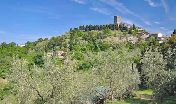 Село Монтекатіні, Тоскана, Італія — стокове фото