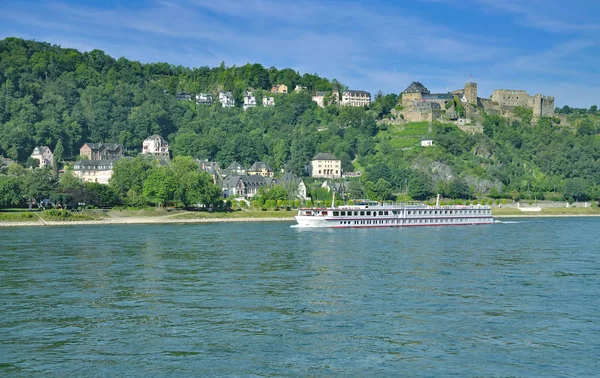 St.Goar, Rhine River, Rhineland-Palatinate, Alemanha — Fotografia de Stock