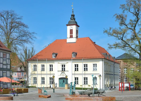 Town Hall, Angermuende, Uckermark, Duitsland — Stockfoto