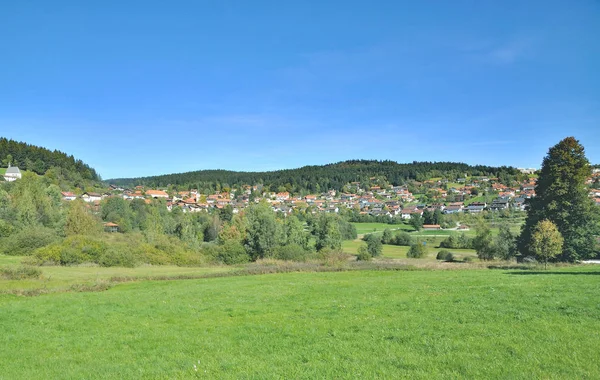 Villaggio Sankt Englmar Nella Foresta Bavarese Bassa Baviera Germania — Foto Stock