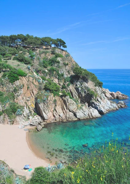 Beach in Tossa de Mar,Costa Brava,Spain — Zdjęcie stockowe