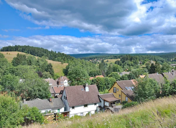 Villaggio di Altenau, montagna Harz, Germania — Foto Stock