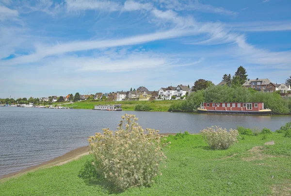 Leverkusen-hitdorf, rhein, rheinland, deutschland — Stockfoto