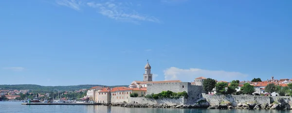 Krk kasaba, Adriyatik Denizi, Hırvatistan — Stok fotoğraf