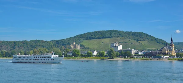 Bad Hoenningen, Rhine River, Rhineland-Palatinate, Alemanha — Fotografia de Stock