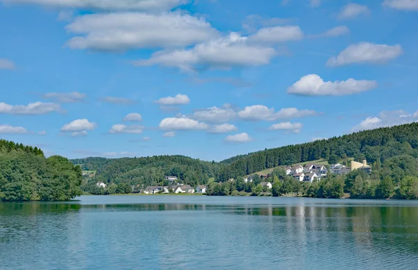Listertalsperre Reservoir, Sauerland, North Rhine westphalia, Γερμανία — Φωτογραφία Αρχείου