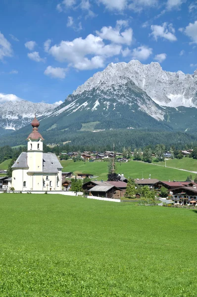 Going am Wilden Kaiser, Tyrolsko, Rakousko — Stock fotografie