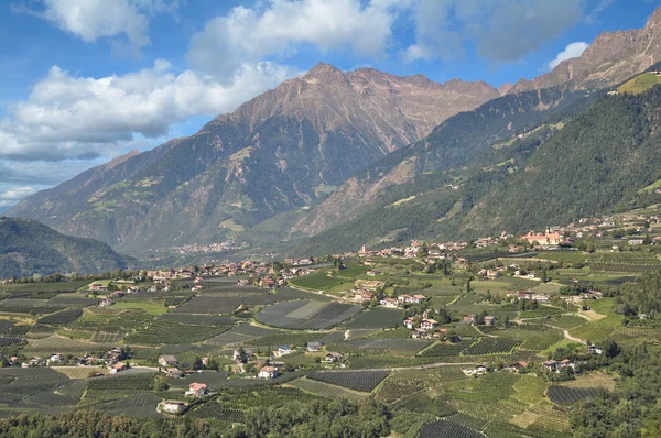 Dorf Tirol, South Tirol, Trentino, Italy — стокове фото