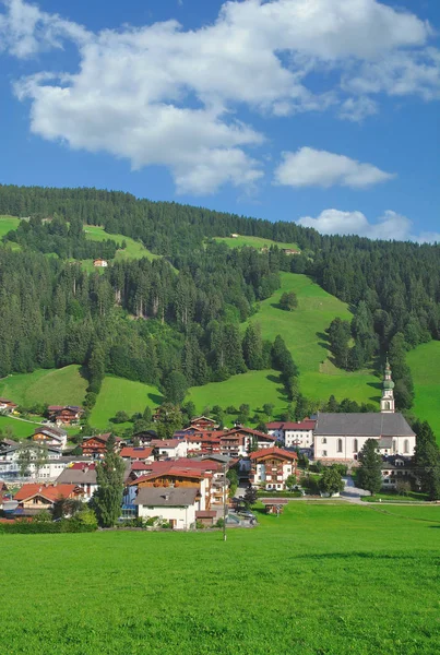 Village Oberau Wildschoenau Tyrol Autriche — Photo