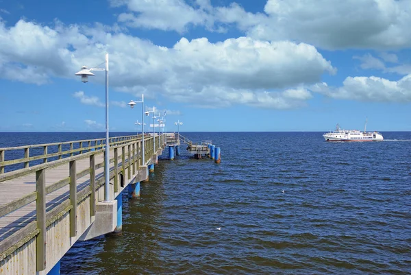 Anlegestelle Von Bansin Auf Usedom Ostsee Mecklenburg Vorpommern Deutschland — Stockfoto