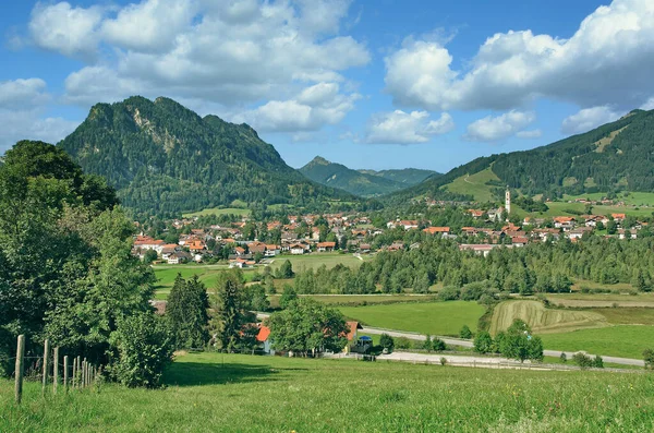 Dorp Pfronten Allgaeu Beieren Duitsland — Stockfoto