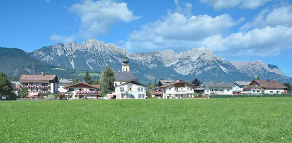 Aldeia Soell Tirol Áustria — Fotografia de Stock