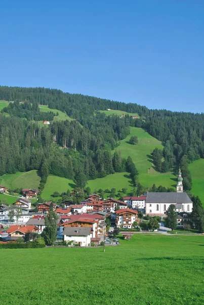 Village Oberau Wildschoenau Tyrol Autriche — Photo