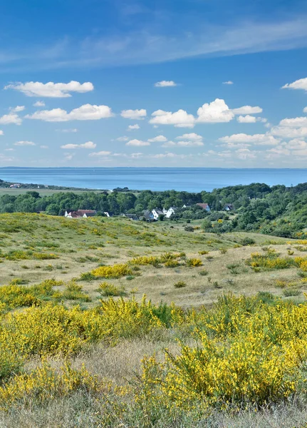 Вид Село Клостер Hiddensee Baltic Sea Mecklenburg Vorpommern Germany — стокове фото