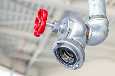 Emanet su kontrol sistemi için yangın hyd coupler, kırmızı Vanalı