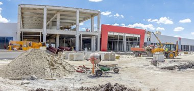 Panorama manzara dönüşüm kent içi, yapı gösterilen