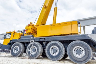 Düşük görüş açısı büyük Crane'in gezici, şasi