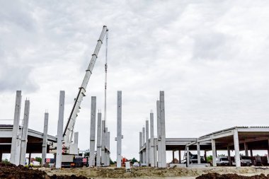 Vinçler-Mobil vinç büyük salonu derleme iskelet olduğunu