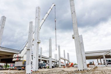 Vinçler-Mobil vinç büyük salonu derleme iskelet olduğunu