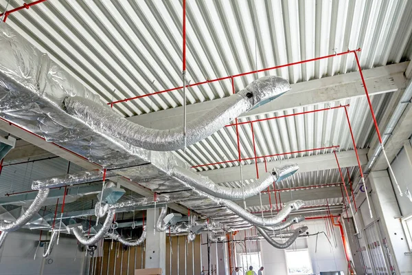 Esnek klima ve itfaiye sistemi yerleştirilir 