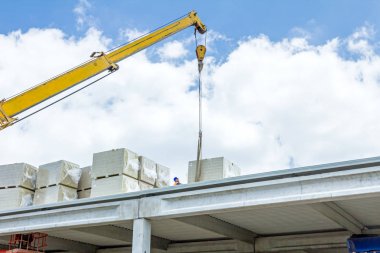 Vinçler-Mobil vinç cam yünü çatı büyük u paketi yükseltme