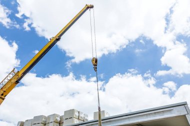 Vinçler-Mobil vinç cam yünü çatı büyük u paketi yükseltme