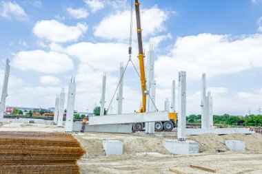 Vinçler-Mobil vinç taşıma beton kiriş büyük Meclisi için var. İş