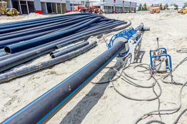 Hidrolik popo füzyon kaynak makinası inşaat site plaka