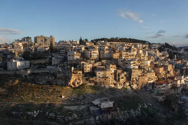 Kudüs ün hills adlı günbatımı, Ras al-Amud ve banyo-El-Ham Soka