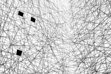 Rakam ve harf beyaz duvar arka plan üzerinde grafik bileşimi.