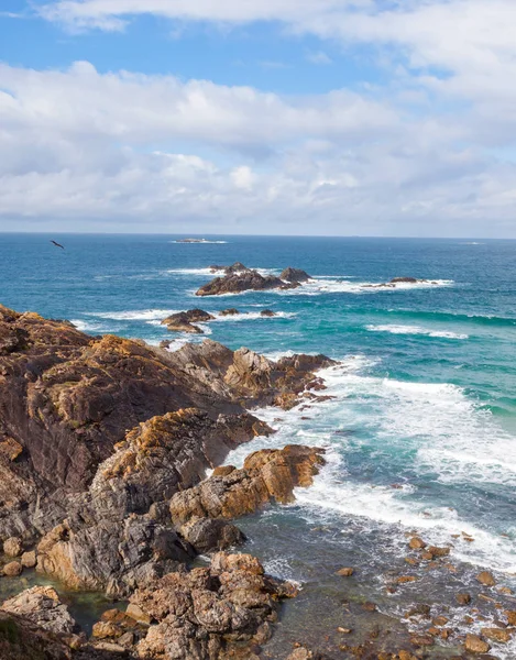 Light House Beach Seal Rocks Seal Rocks Небольшое Прибрежное Поселение — стоковое фото