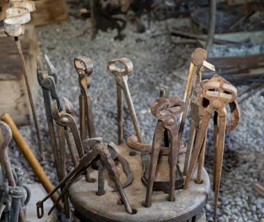 Tools in blacksmith's shop