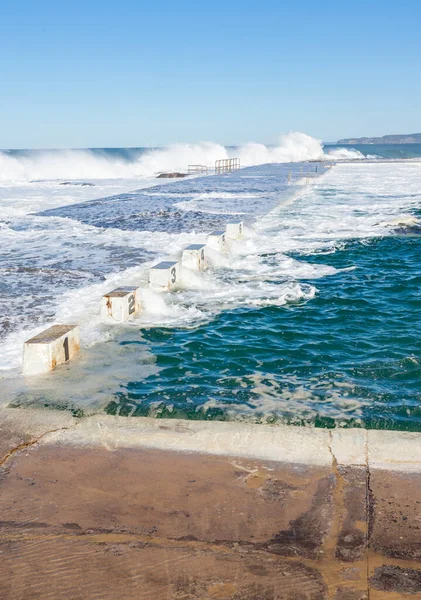 Berömda Nobbies Beach Newcastle — Stockfoto