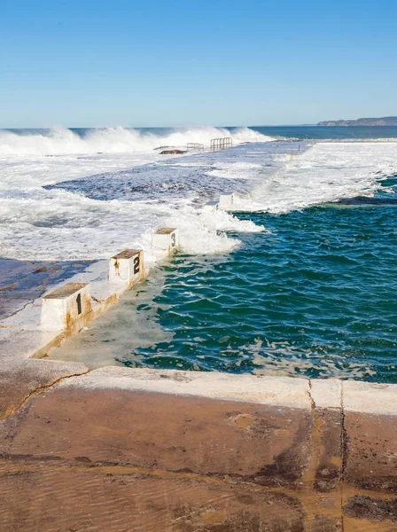 Beroemde Nobbies Beach Newcastle — Stockfoto