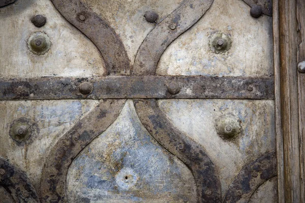 Eski Kapılar Için Ilginç Bir Kapı Detayı — Stok fotoğraf