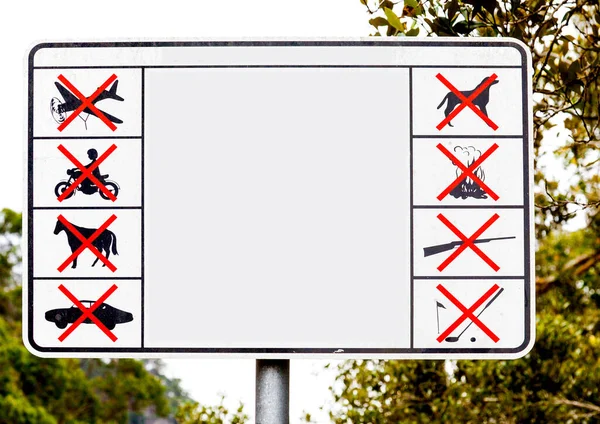 Very Strict Sign Nothing Allowed — Stock Photo, Image