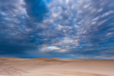 Newcastle, Avustralya yakınlarındaki Stockton kum tepeleri