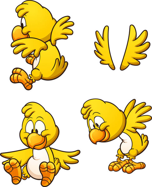 Cute cartoon chicken