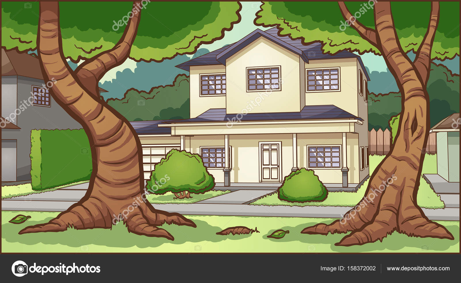 Suburban house Vector Art Stock Images | Depositphotos Suburban house Vector Art Stock Images | Depositphotos