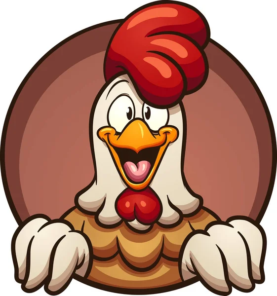 Cartoon chicken — Stock Vector