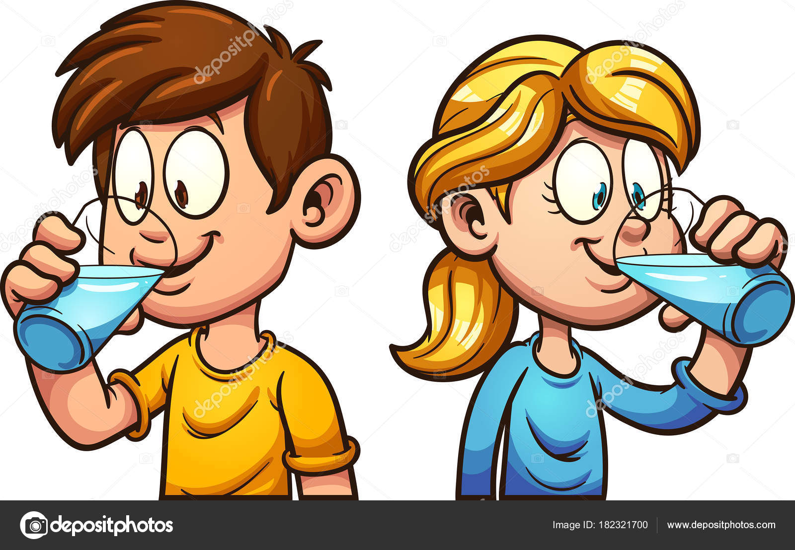 Gradiente Chica Ilustraci n Dibujos Animados Vector Ilustraci n De 